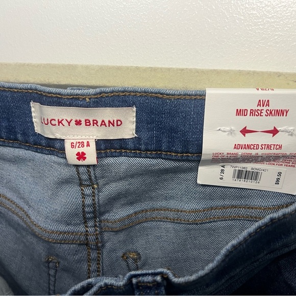 Lucky Brand Women's AVA MID RISE SKINNY Jeans - Picture 4 of 7